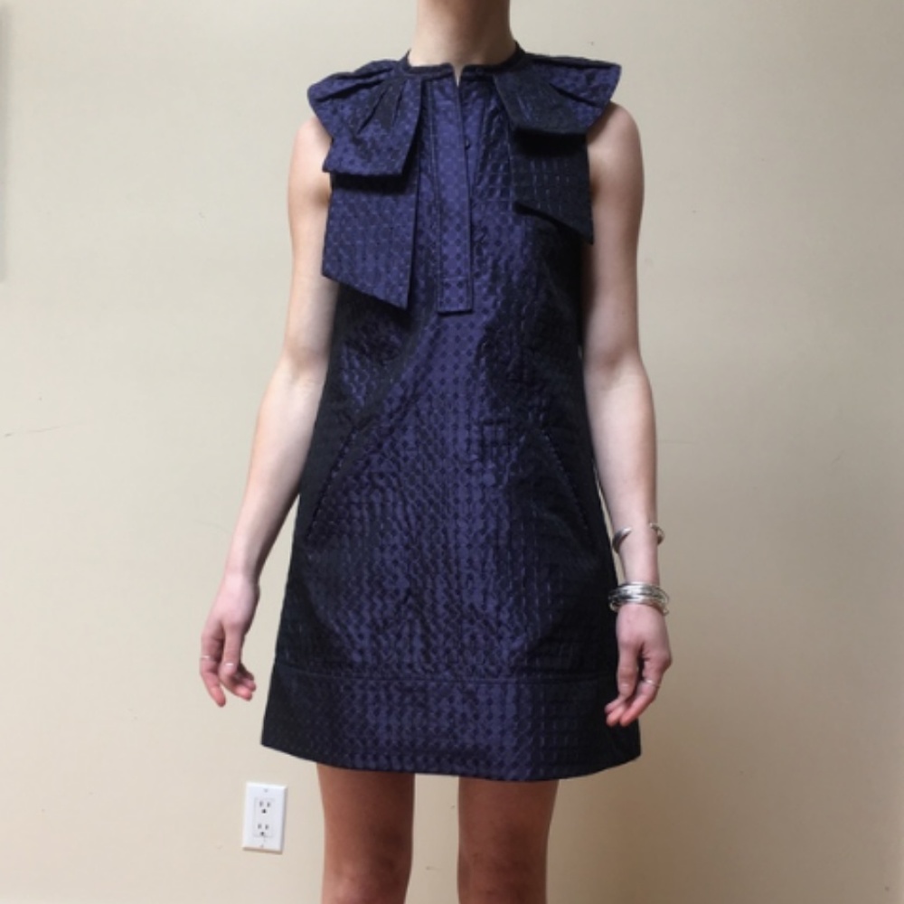 BCBG Max Azria Modern Brocade Dress with pockets